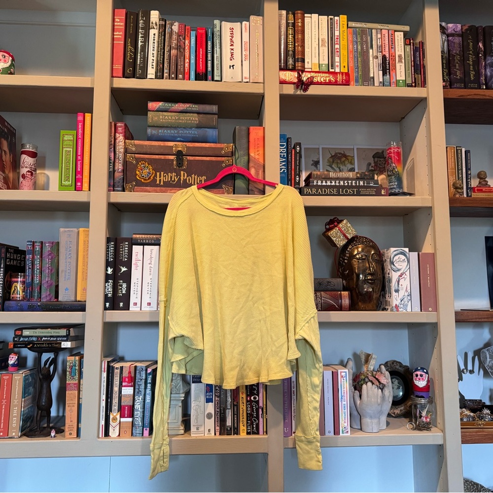 We The Free Light Yellow Knit Sweater